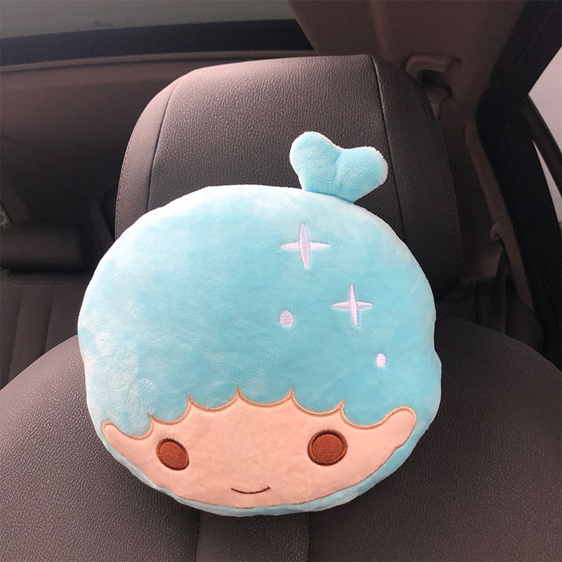 Factory Direct Supply Car Supplies Cartoon Car Headrest Neck Pillow Cute Plush Toys Waist Pad Car Seat Cushion in Stock