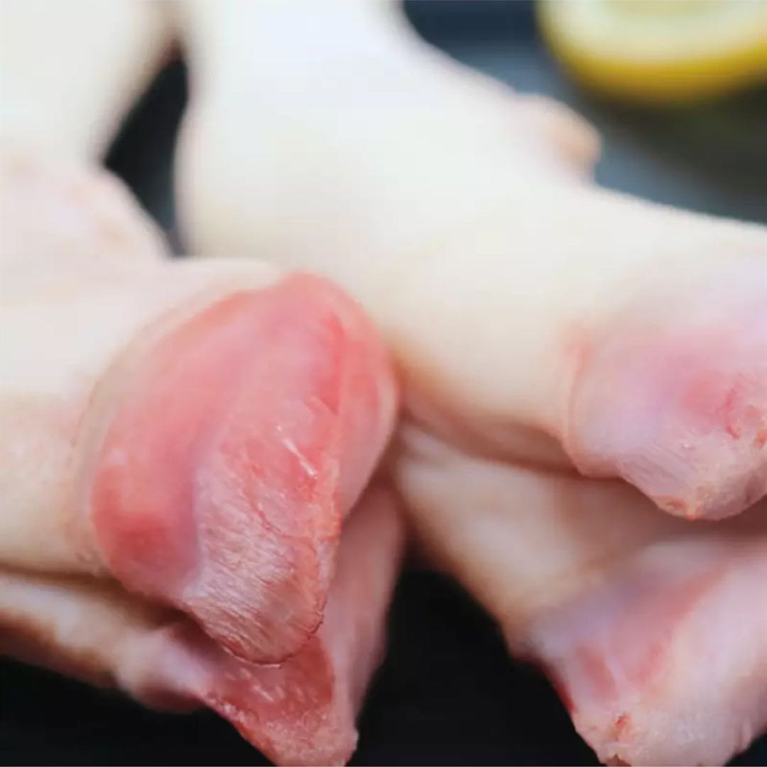 内蒙特产厂家直供新鲜冷冻绵羊蹄羊脚烧烤食材水洗火烤羊蹄1公斤