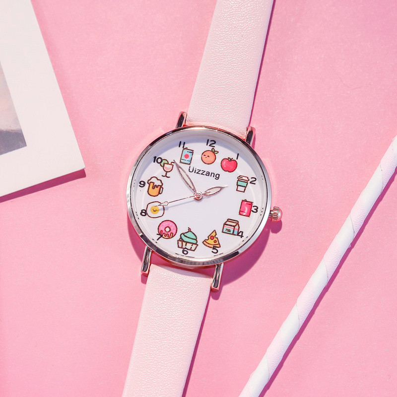 独角兽手表ins原宿风可爱樱花粉少女学生韩版简约森系闺蜜学院风