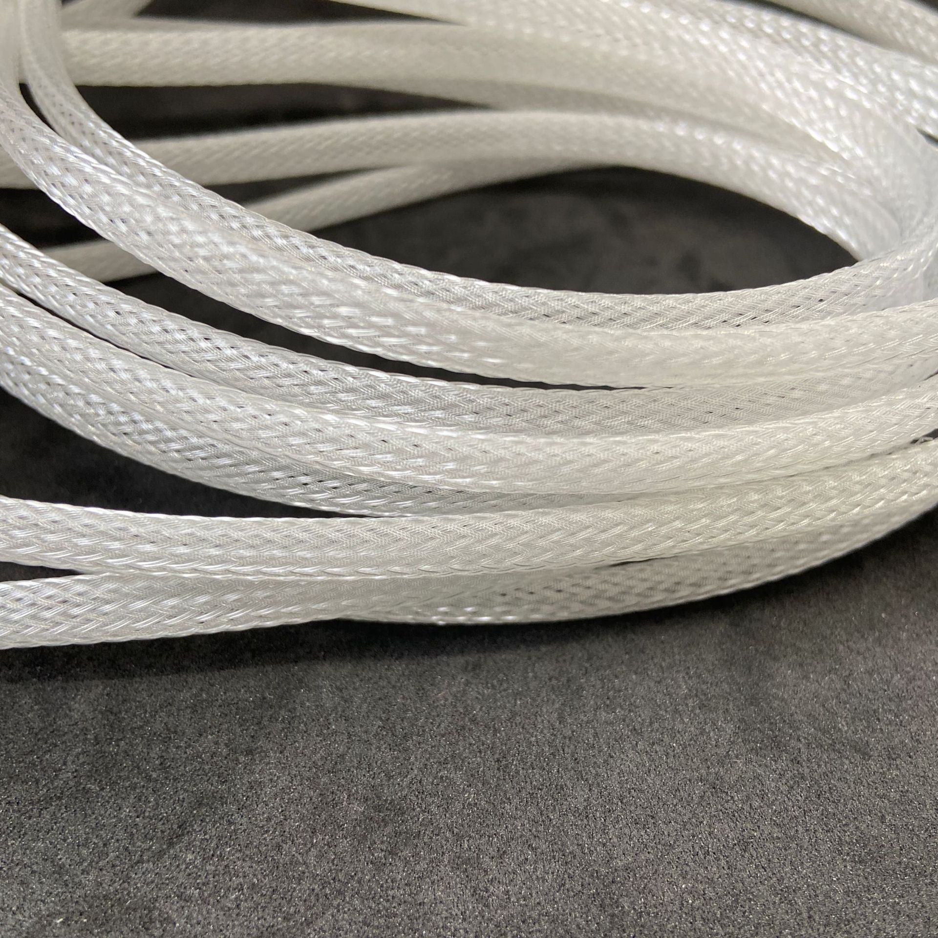 蛇皮网pet尼龙编织网管三丝编织12mm电线保护套网状伸缩网管阻燃-阿里