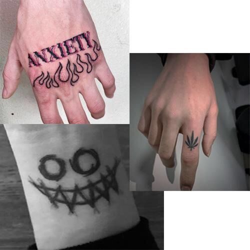 暗黑小丑鬼脸笑脸纹身贴万圣节ins防水男女持久手臂长乐逼真刺青