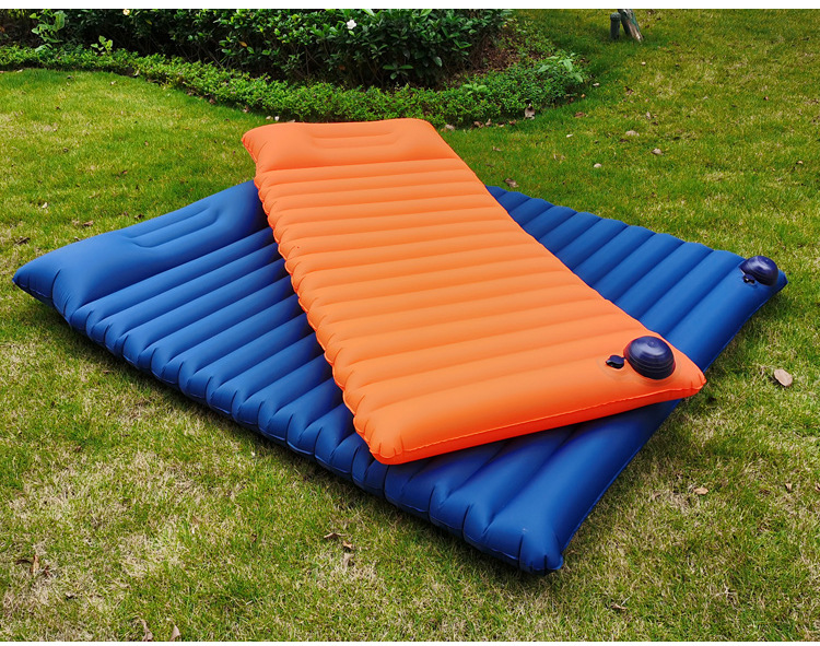 现货户外旅游充气床按压式充气垫 eva充气垫便携防潮垫午睡气垫床