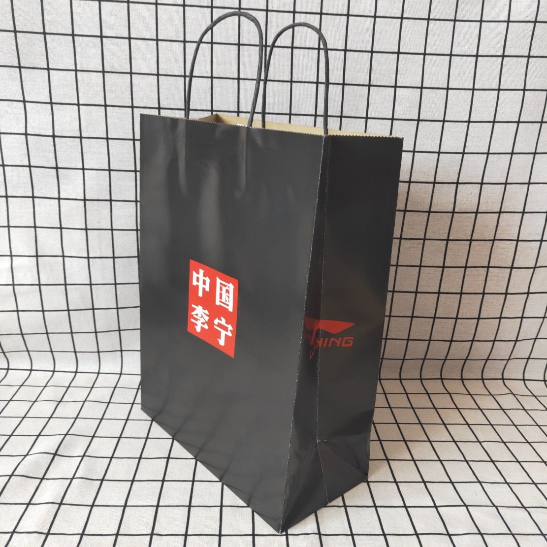 现货 中国李宁 li ning 纸袋手提袋 国潮鞋服装购物礼品袋包装袋
