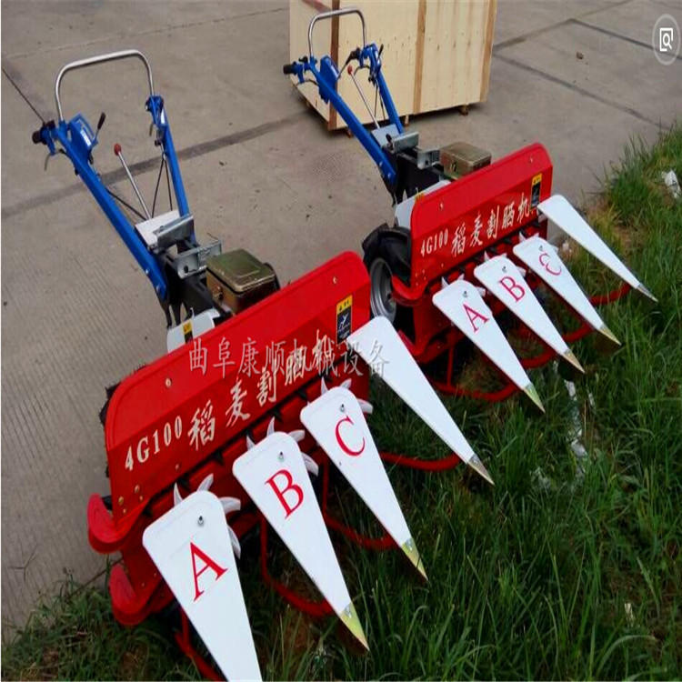 康顺易操作手推小型割晒机大豆玉米水稻铺放式割晒机