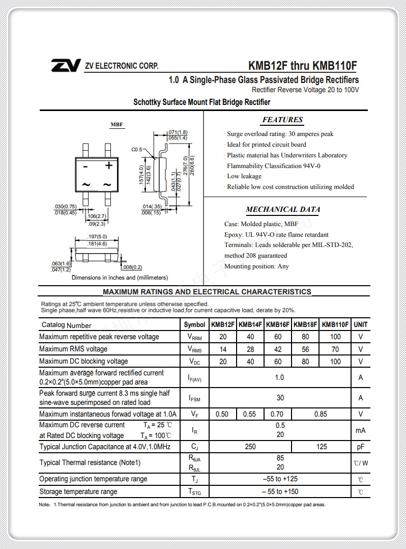 厂家直销 kmb14f 现货肖特基整流桥 trr 电源驱动led桥堆 现货