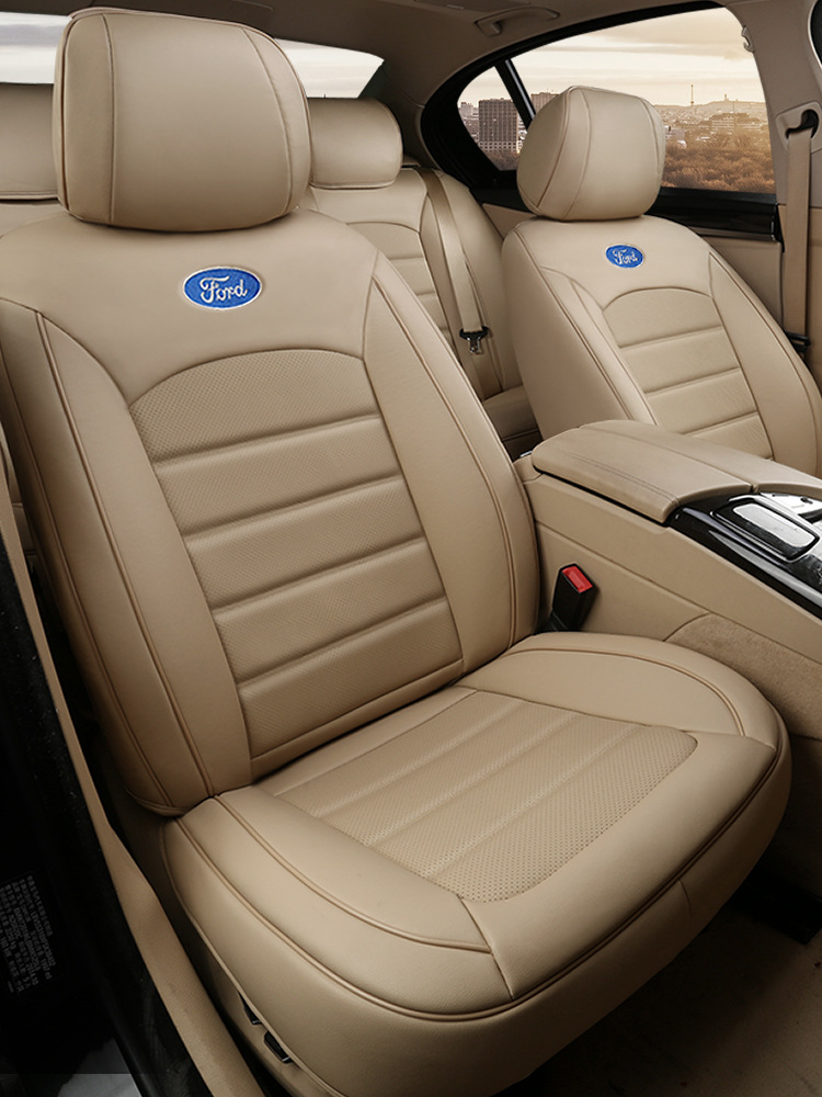 汽车坐垫专车专用定制五座透气皮革全包围亲肤耐磨座椅套四季通用