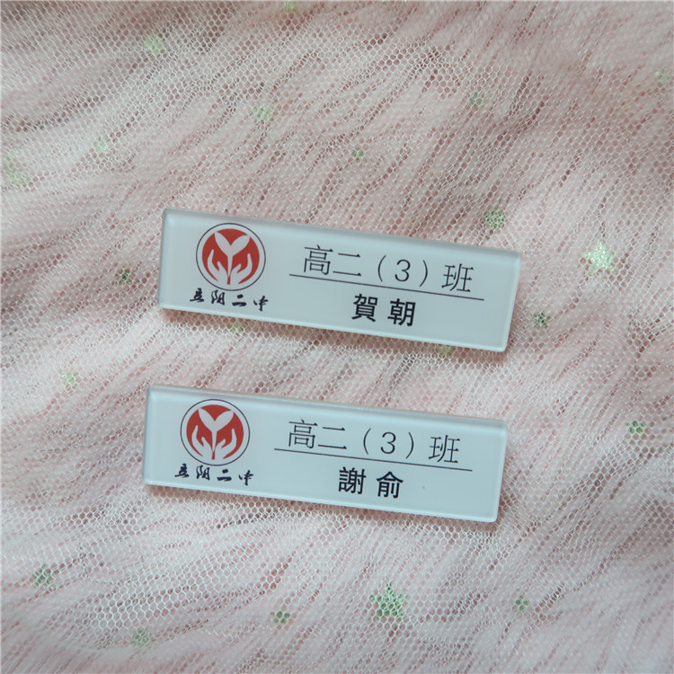 伪装学渣立阳二中贺朝谢俞名字学生胸牌jk服装书包挂件胸针周边