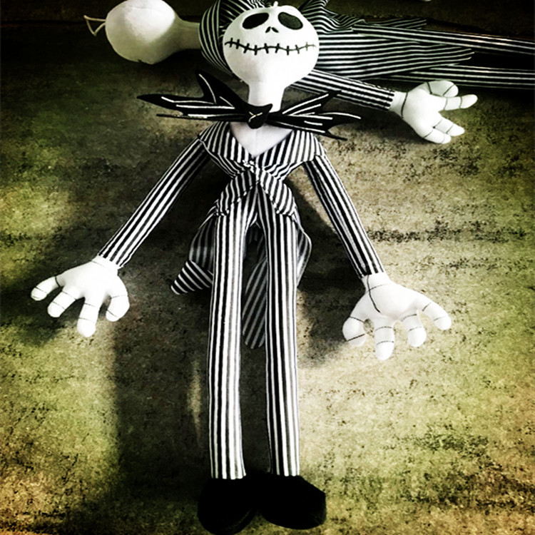 骷髅人 万圣节惊魂 搞怪礼品饰品挂件 南瓜杰克毛绒玩具公仔 jack