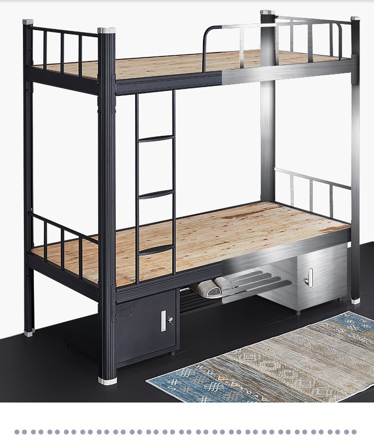 简约上下铺铁架床高低架子床学生员工宿舍上下铺钢制双层床铁艺床