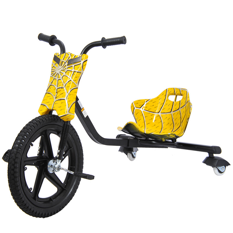 小神童厂家直销儿童三轮脚踏车360度漂移自行车卡丁车可伸缩