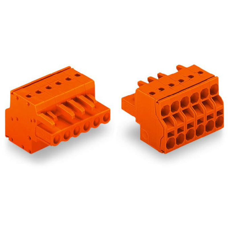 mcs连接器5位端子座公端大功率线条灯连接器万可231-2303/026-000