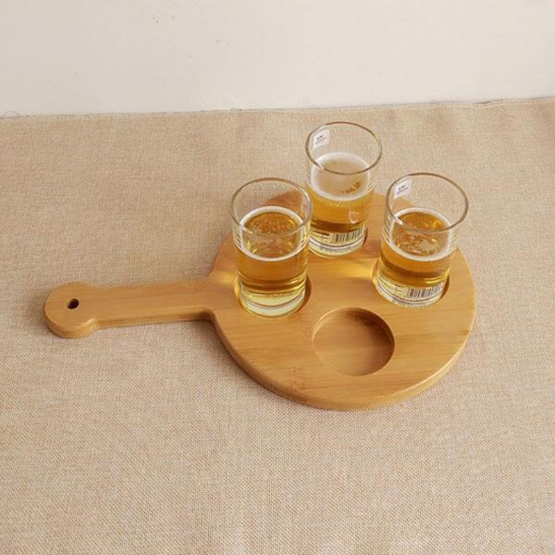 酒吧专用木质酒杯托 竹木酒杯托 木质酒托 咖啡杯托 防滑木酒托