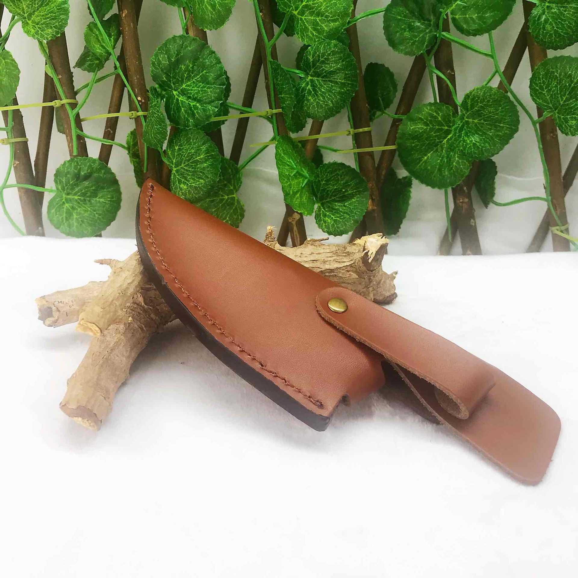 头层牛皮刀具保护套加厚真皮刀具包户外活动随身刀套牛皮刀具收纳