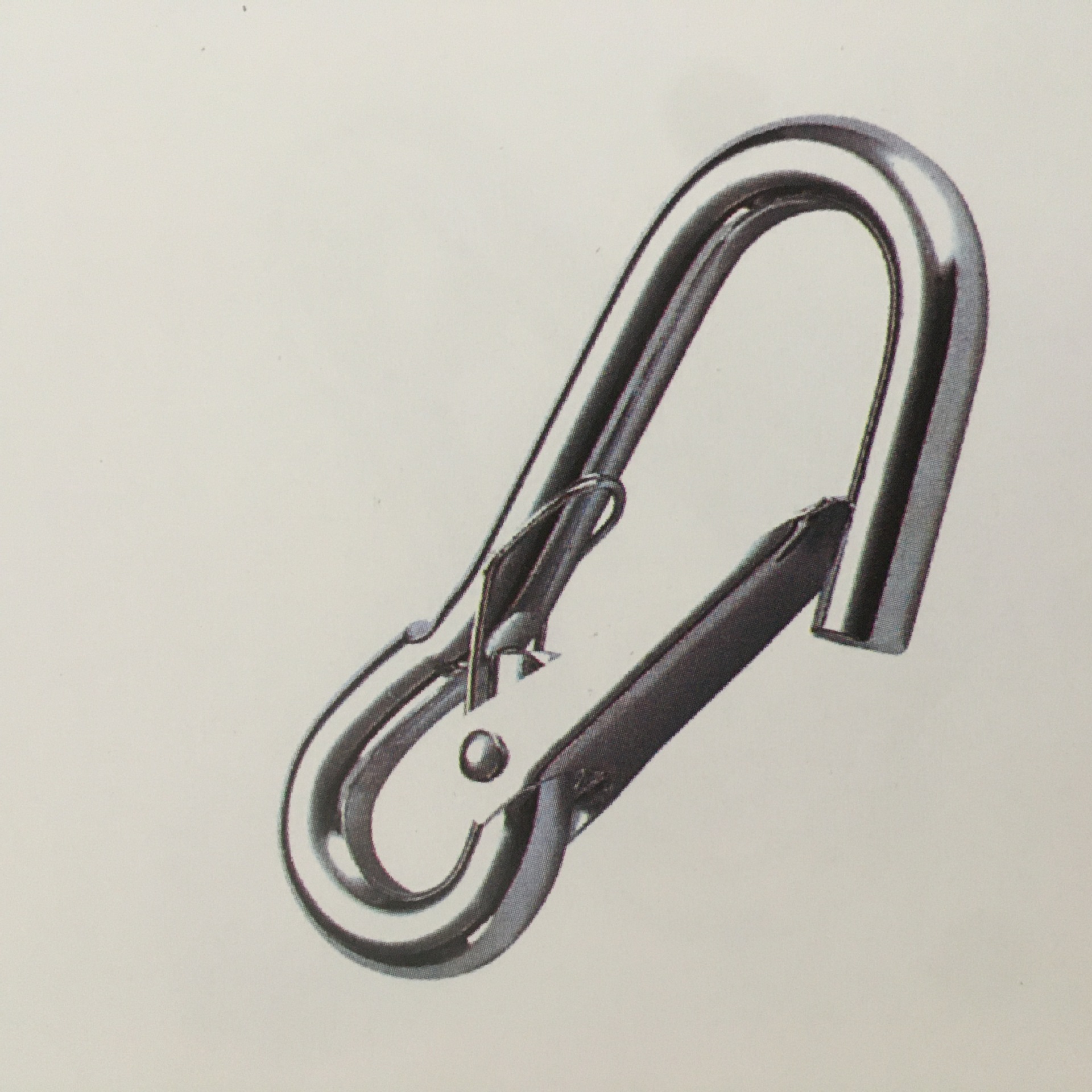 厂家直销 简易弹簧钩铁丝钩 舌片弹簧钩 普通弹簧钩索具 量大优惠