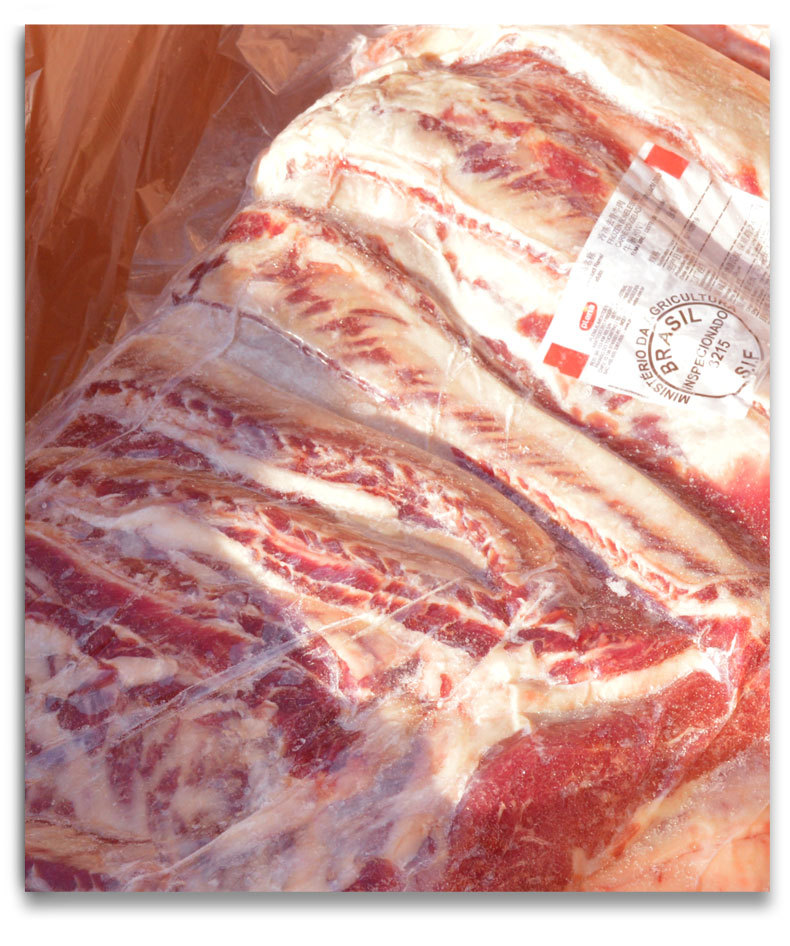 巴西冷冻去骨牛肉冷冻生鲜食材牛腩饭店拉面进口牛腹肉肋条牛腩