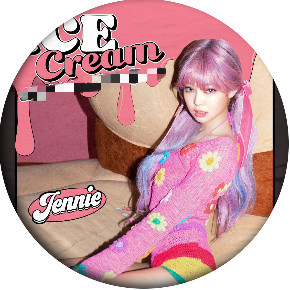 粉墨《 icecream》 新曲 预告照 徽章 胸针 明星周边