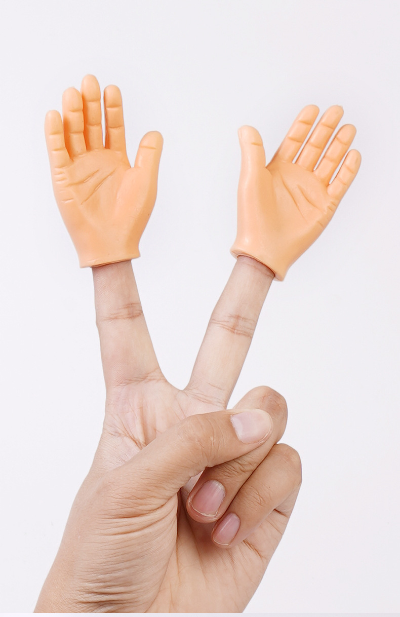 新奇特指套玩具逗猫神撸猫神器塑胶手套搞怪创意玩具左右小手模型