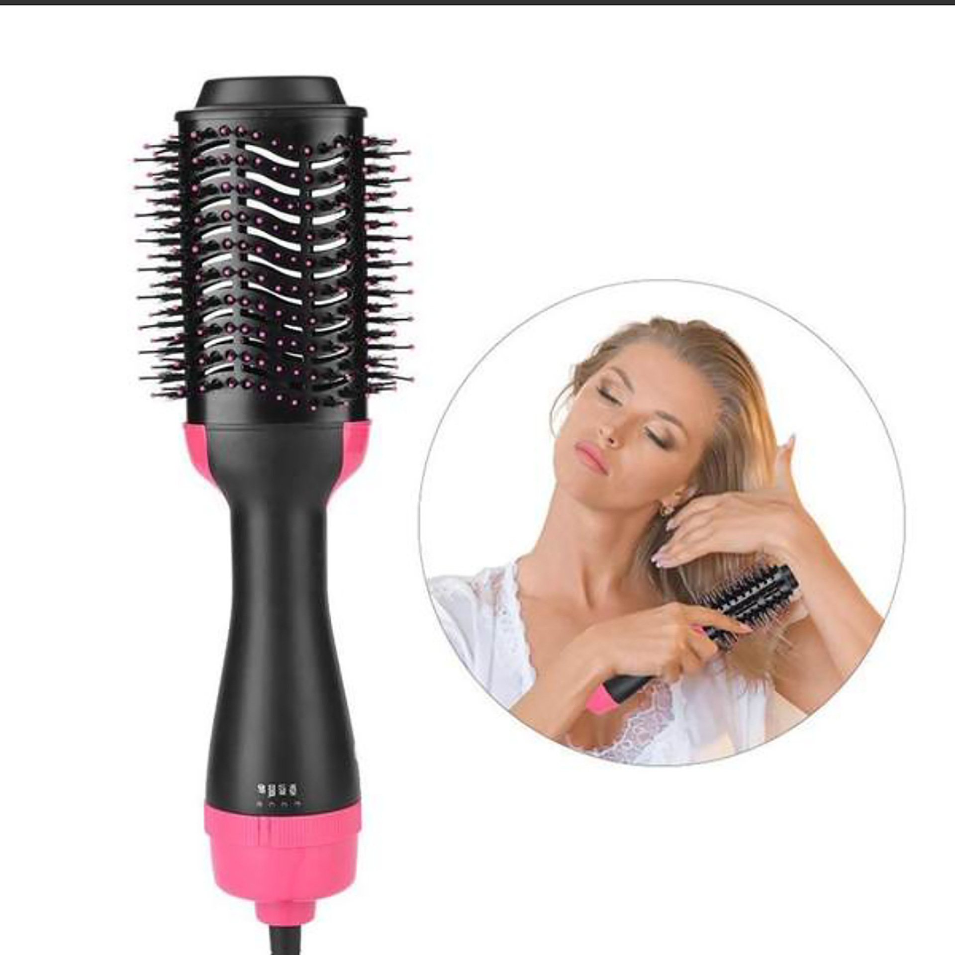 Amazon Hot Hot Air Comb Two-in-One Negative Ion Straight Comb Hair Straightener Hair Dryer Hair Curler Styling Comb