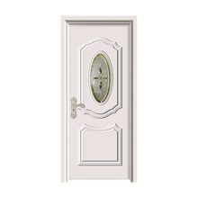 实木复合门简易免漆门 烤漆艺术玻璃木门 室内房间卧室套装门