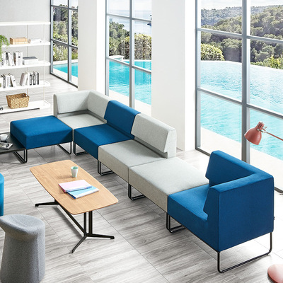 创意个性异形弧形多组合定制沙发现代简约公共区域休闲沙发