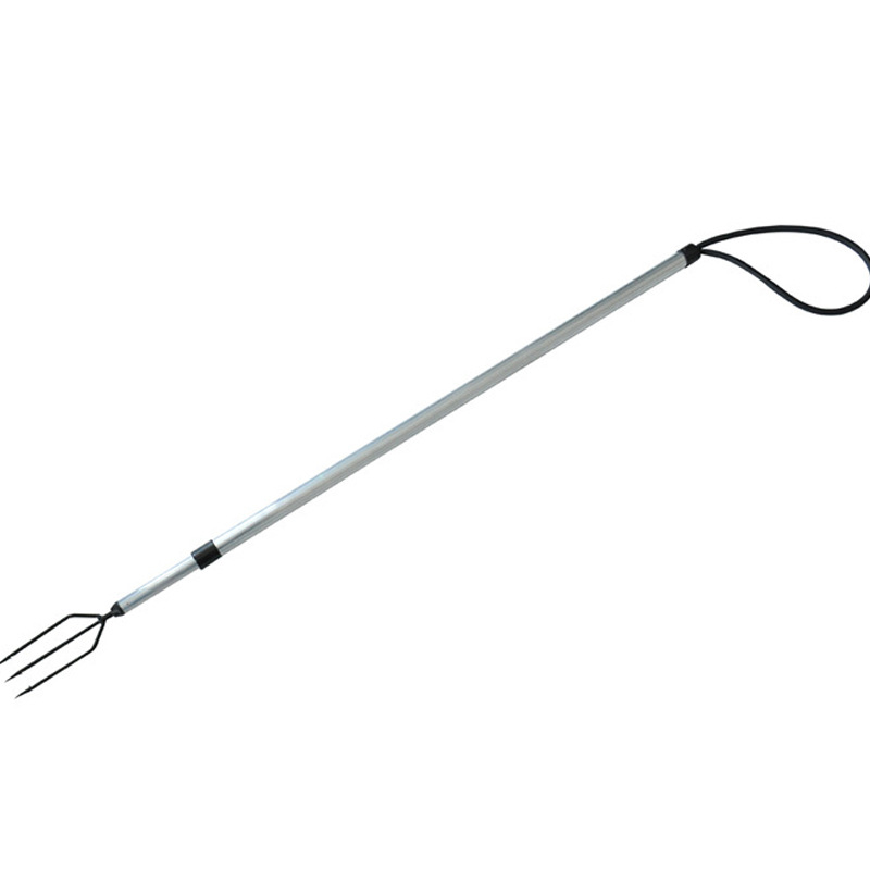 可伸缩弹簧钢鱼叉3齿捕鱼器渔具冰钓鱼枪铝合金叉鱼器三齿叉鱼器