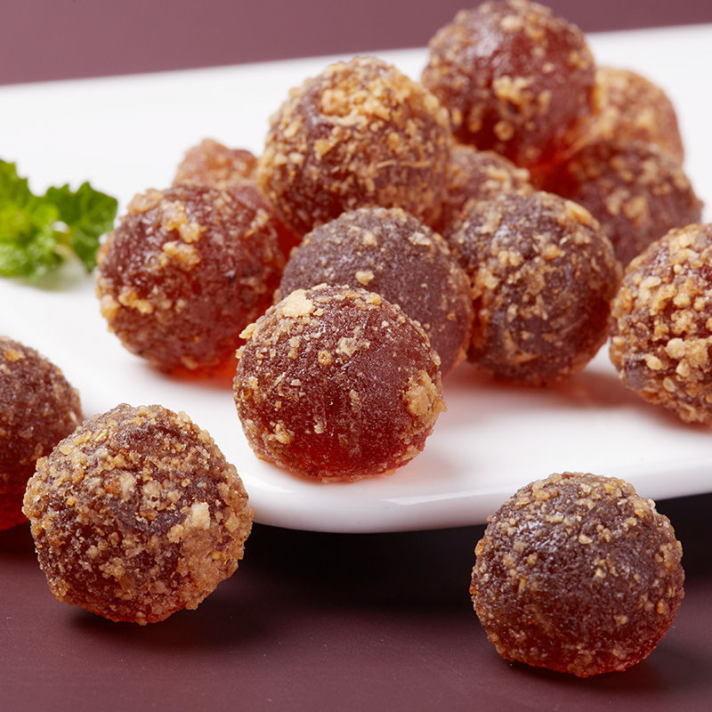 乐口佳九制陈皮软糖儿童开胃消食散装零食新年婚庆喜糖陈皮味糖果