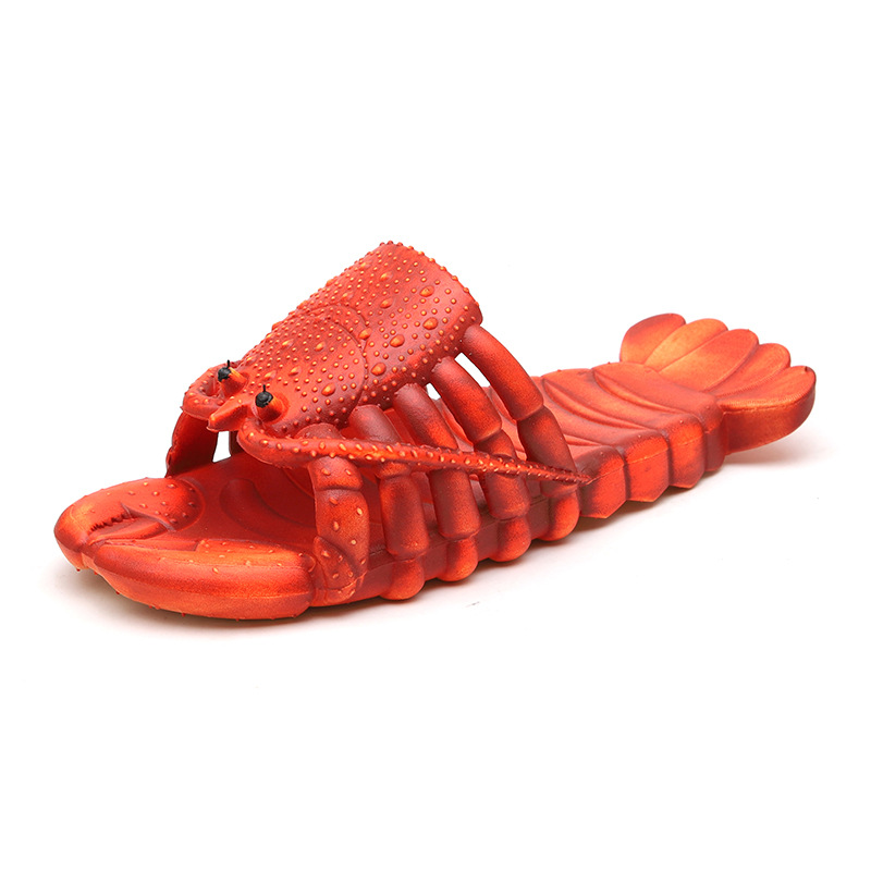 Couples Cool Slippers Parent-child Cartoon Lobster Slippers