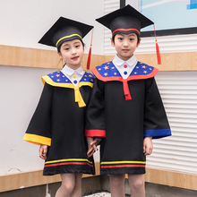 幼儿园毕业礼服儿童博士服毕业照演出服装毕业袍博士帽小学学士服