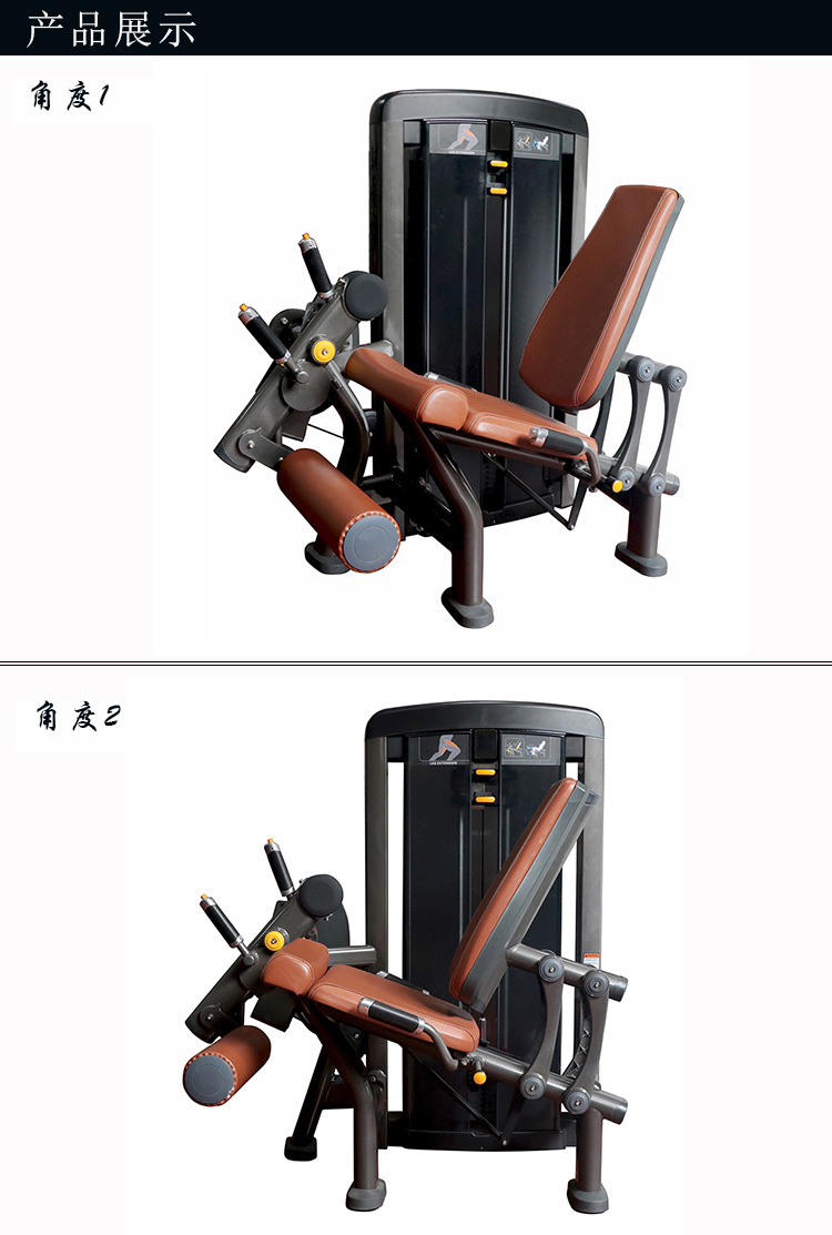 室内力量训练腿部肌肉运动器材 商用健身房坐式大腿伸展训练器