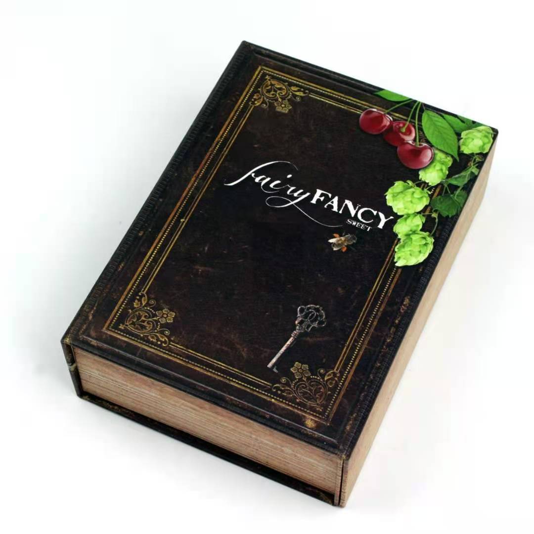 中高档复古式书型折叠翻盖式礼品盒包装盒纸盒定制 纸包装盒批发