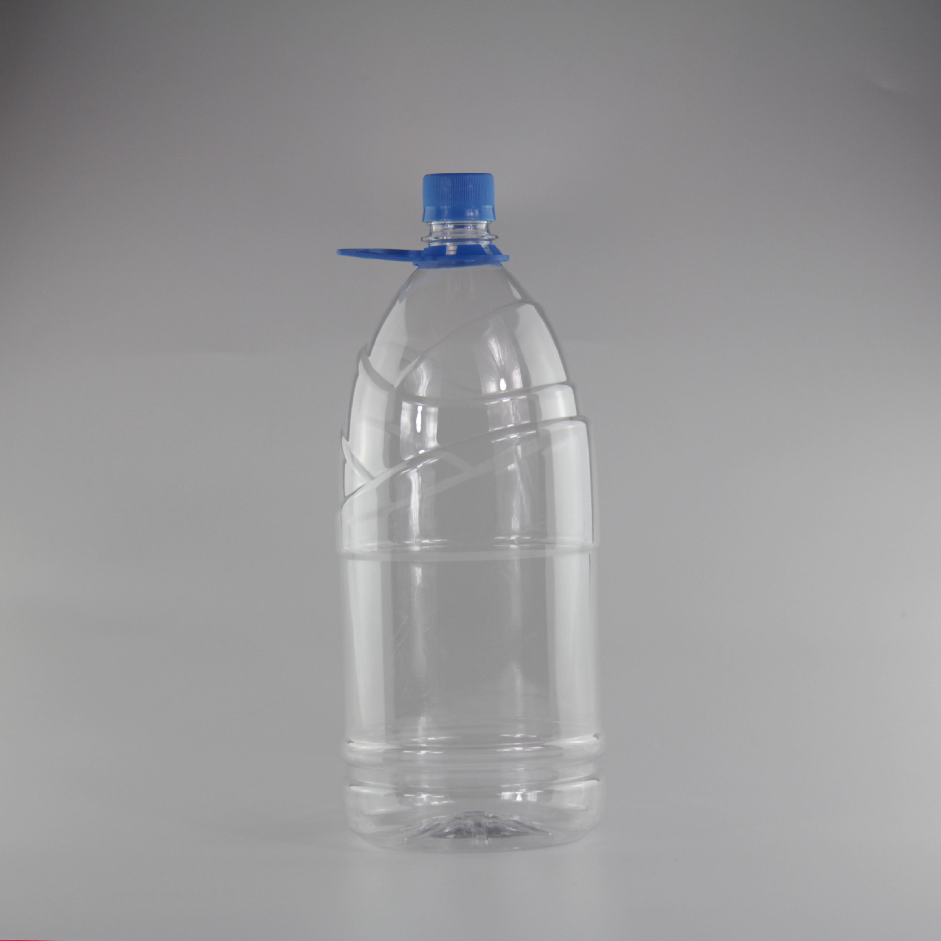 2000ml圆形透明大桶瓶装水桶2l手提大瓶子矿泉水瓶子pet塑料瓶子