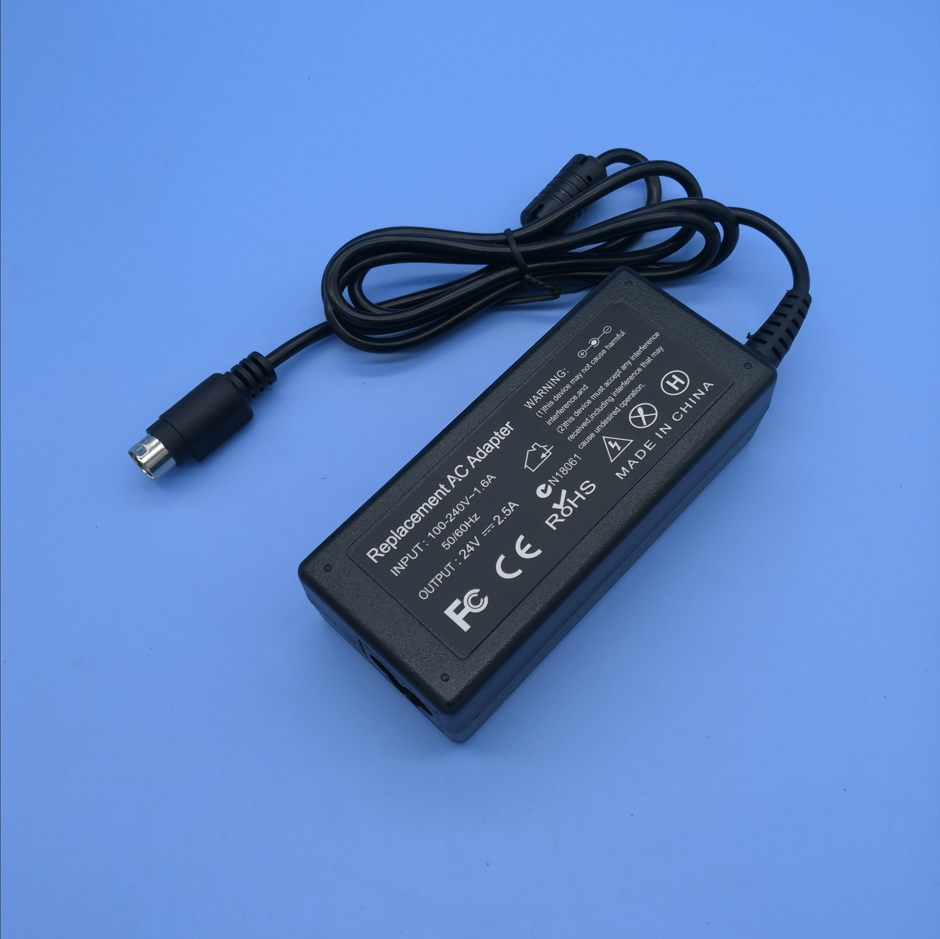 24v2a25a打印机电源适配器76针式小票打印机80热敏pos76圆口三针