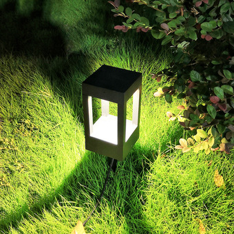 青古铜电镀草坪灯示范区高端矮柱灯雕花特色灯户外新中式柱灯定做