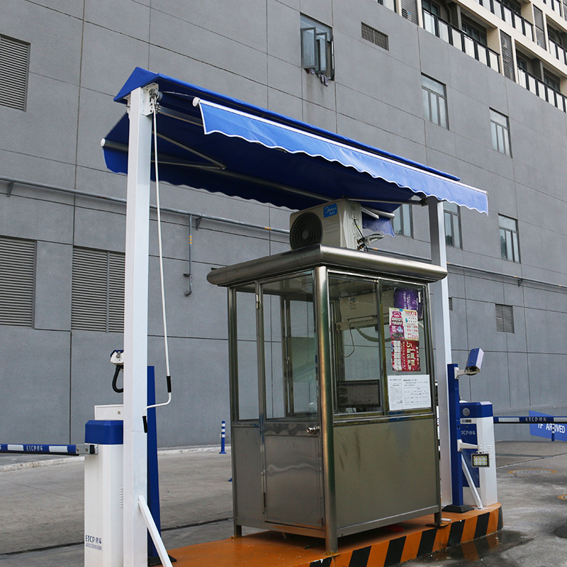 庭院双开遮阳篷保安亭伸缩雨棚双向多色伸缩蓬户外遮雨棚可定制
