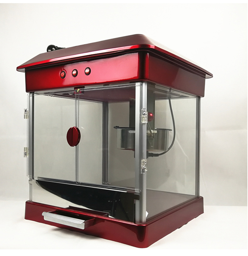 欧规美规新款双开门商用影院用全电动豪华爆米花机玉米爆谷机