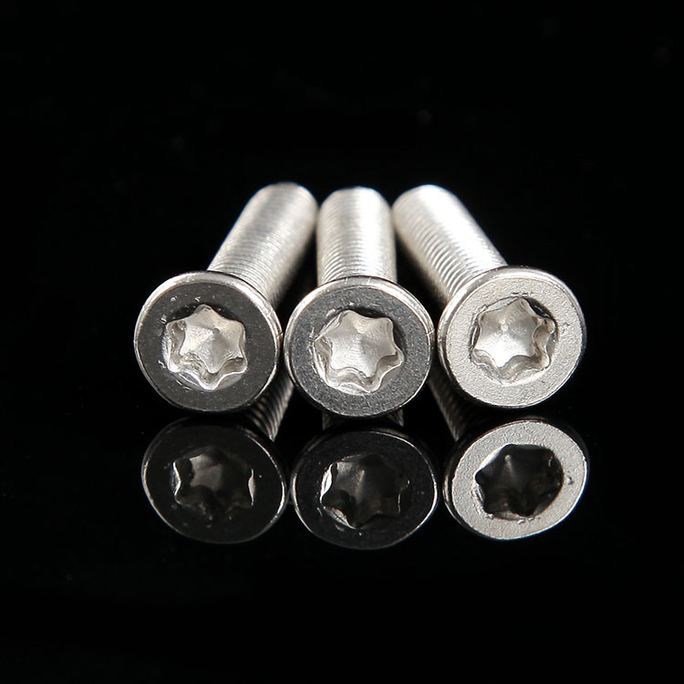 厂家直销不锈钢沉头内梅花机钉不锈钢花型内六角螺钉