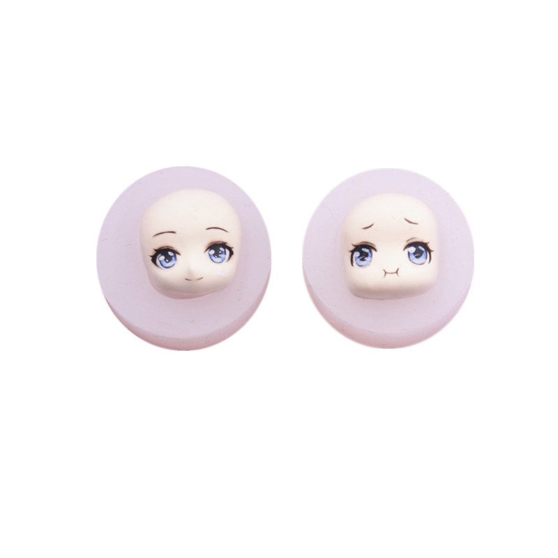 万用包子脸硅胶脸模超轻粘土软陶黏土正比q版万用手办人脸模具