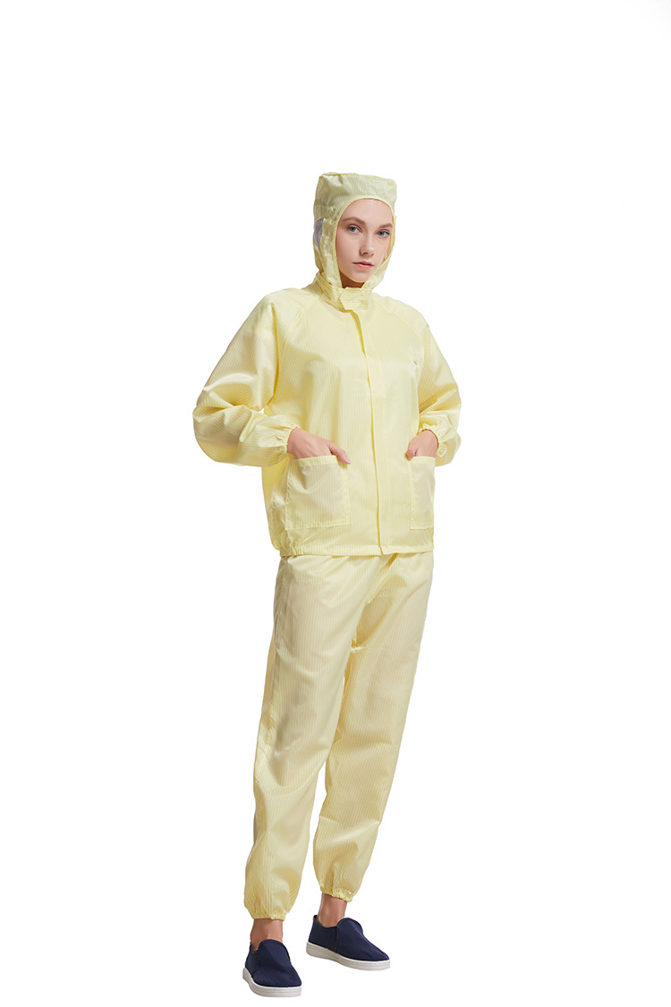 防静电服连体防尘洁净防护服喷漆连帽分体静电衣服全身无尘工作服