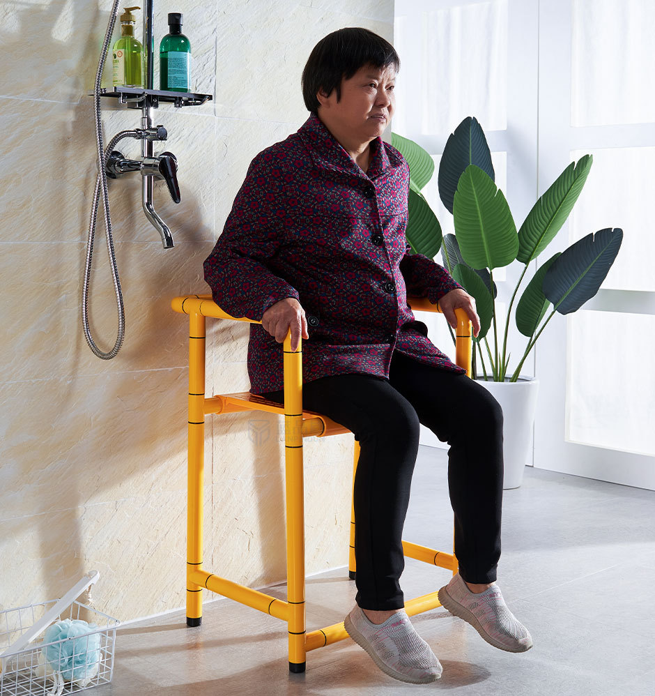 蓝品盾老人安全浴椅批发塑料无障碍沐浴椅新款尼龙卫生间防滑胶凳