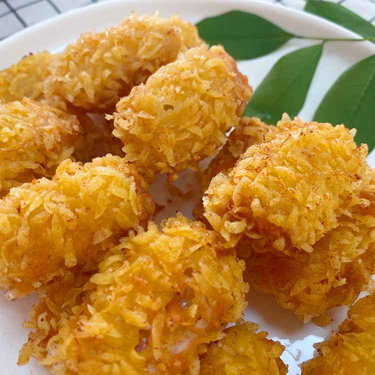 星昌源黄金蟹米花裹粉炸米花鱿米花半成品油炸奶茶店休闲小吃800g