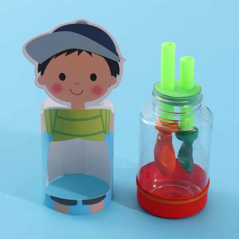 科学实验肺呼吸模型 幼儿园学生生物diy科技小制作发明stem材料包