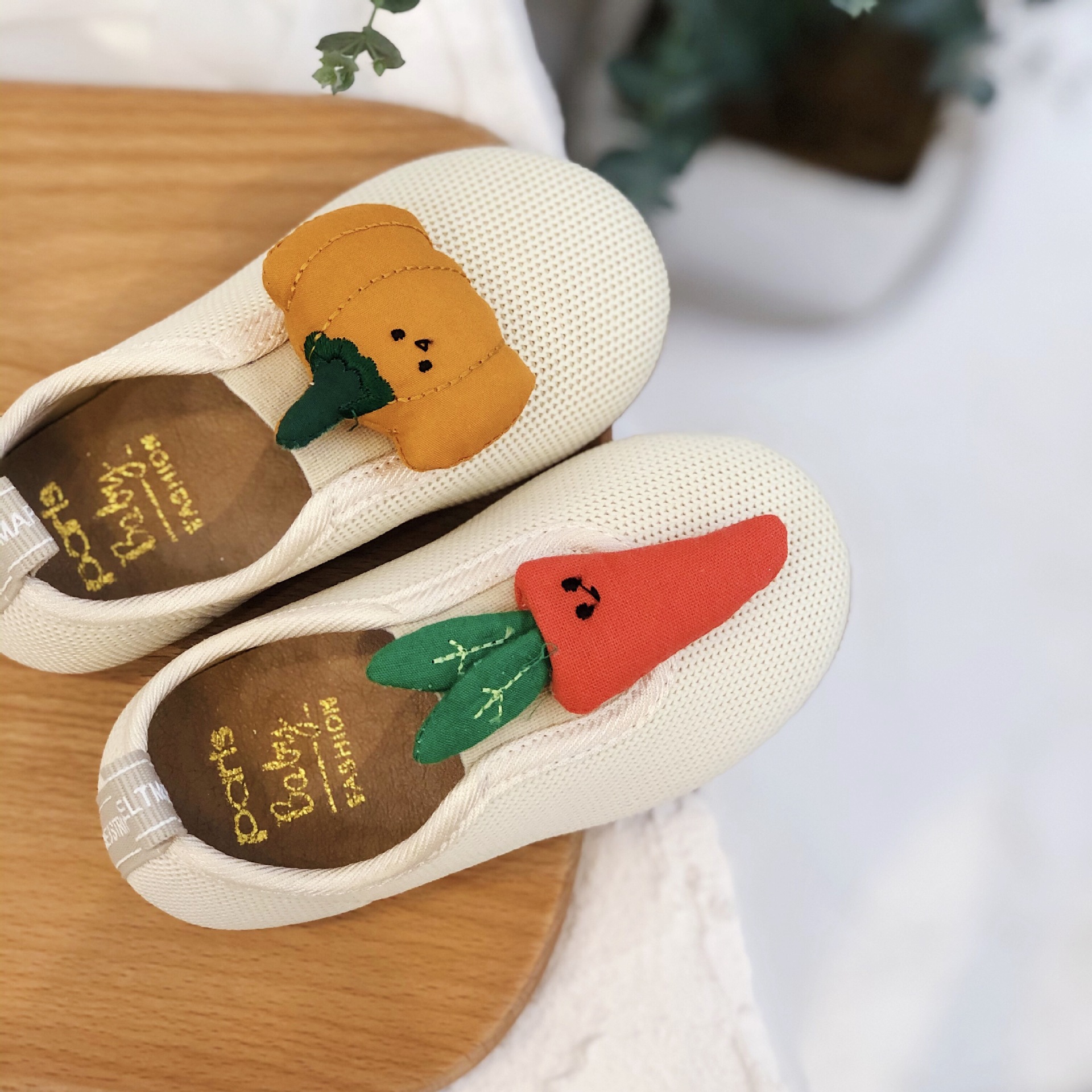 2020秋季新品飞织可爱萝卜南瓜0-3岁宝宝学步鞋软底百搭女童单鞋