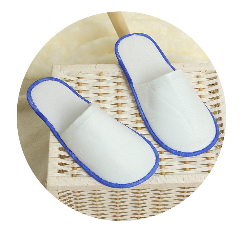 Disposable Slippers Colorful Stripes Really Beautiful Cotton Slippers Hotel Room Supplies Hotel Home Slippers