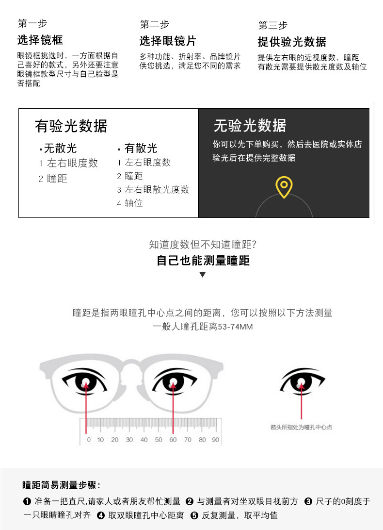 超轻宽边纯钛gm同款近视眼镜男防蓝光辐射平光素颜可配度数眼镜框