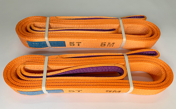 5t扁平吊带5吨 1-12米 起重行车工业吊装布带 彩色吊装吊带两头扣