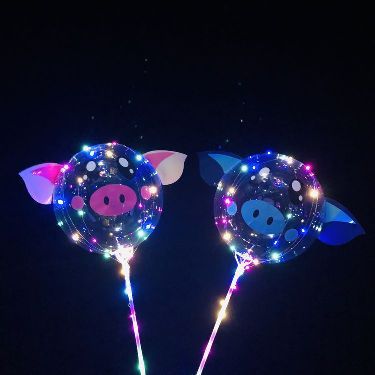 波波球发光地推小礼品网红波波球手持带托杆微商地摊气球-阿里巴巴