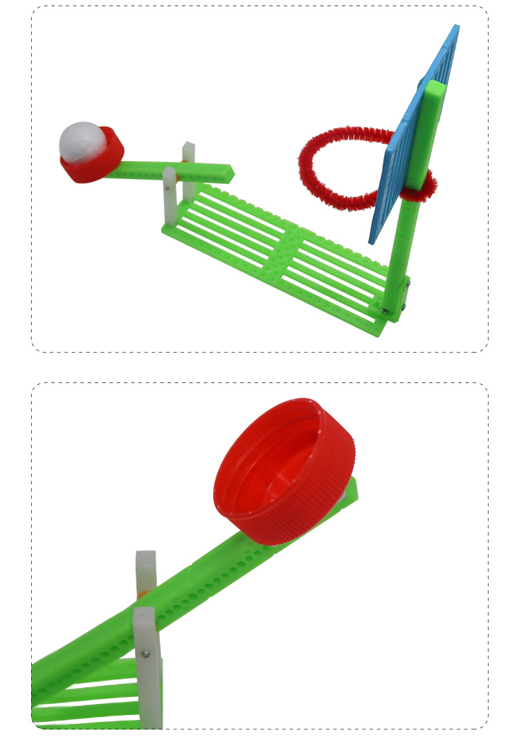 厂家批发diy自制投篮器小学生科技小制作品益智幼儿园科学教具