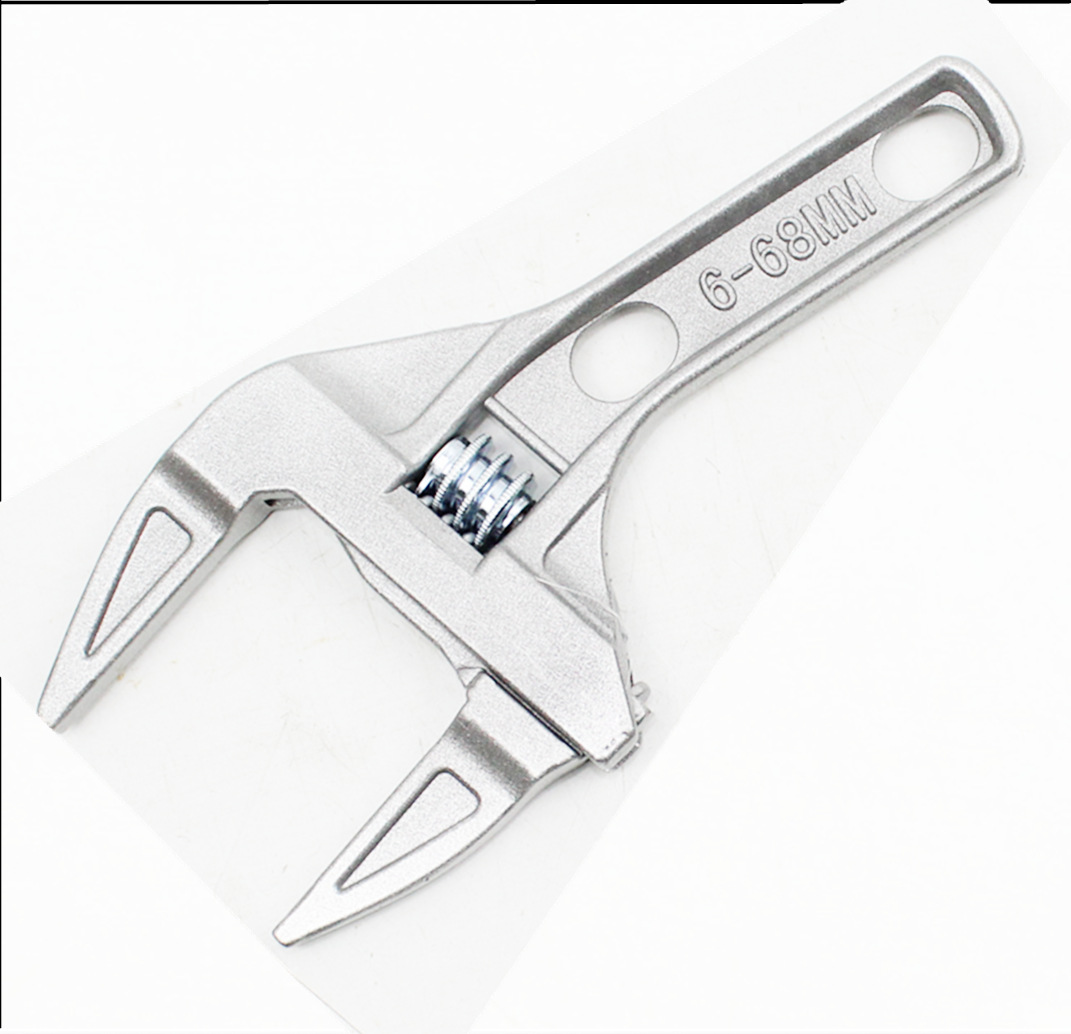 卫浴扳手短柄大开口维修板子工具下水器管道空调活口扳手