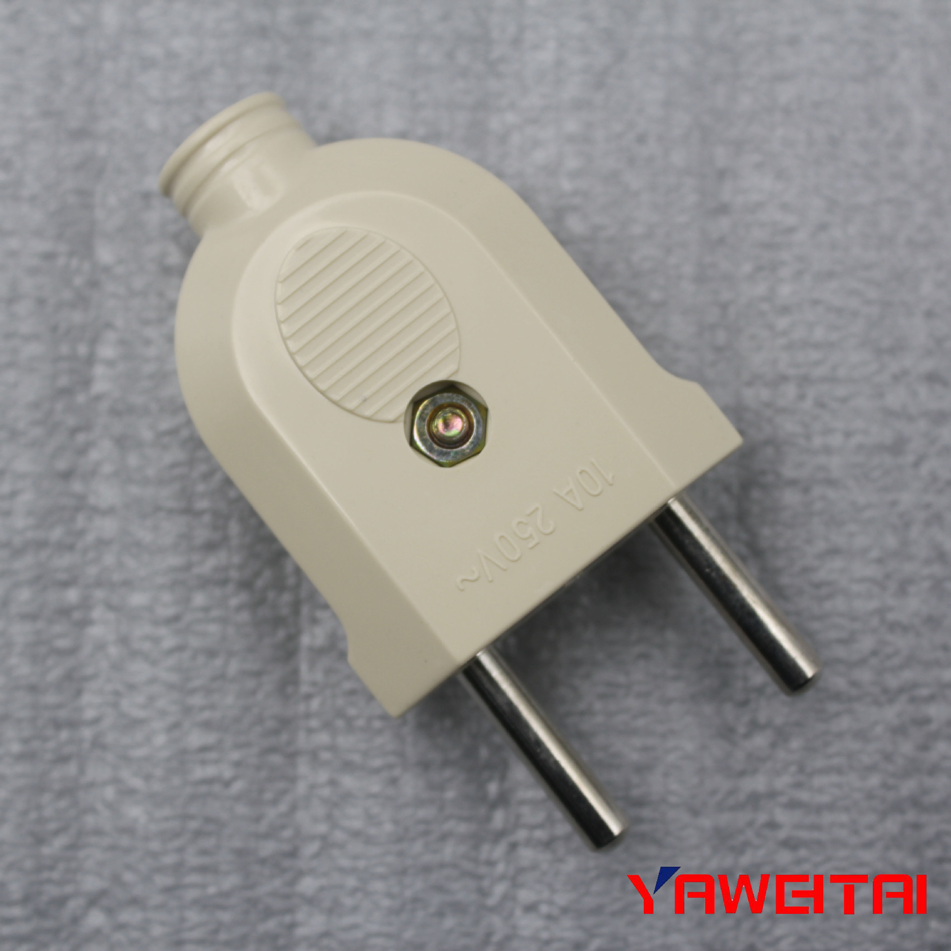 欧式小插头 俄式插头 子母插 米黄色