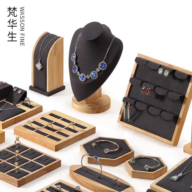 新款耳钉戒指项链手镯首饰柜台展示架子珠宝陈列道具直播摆件设计